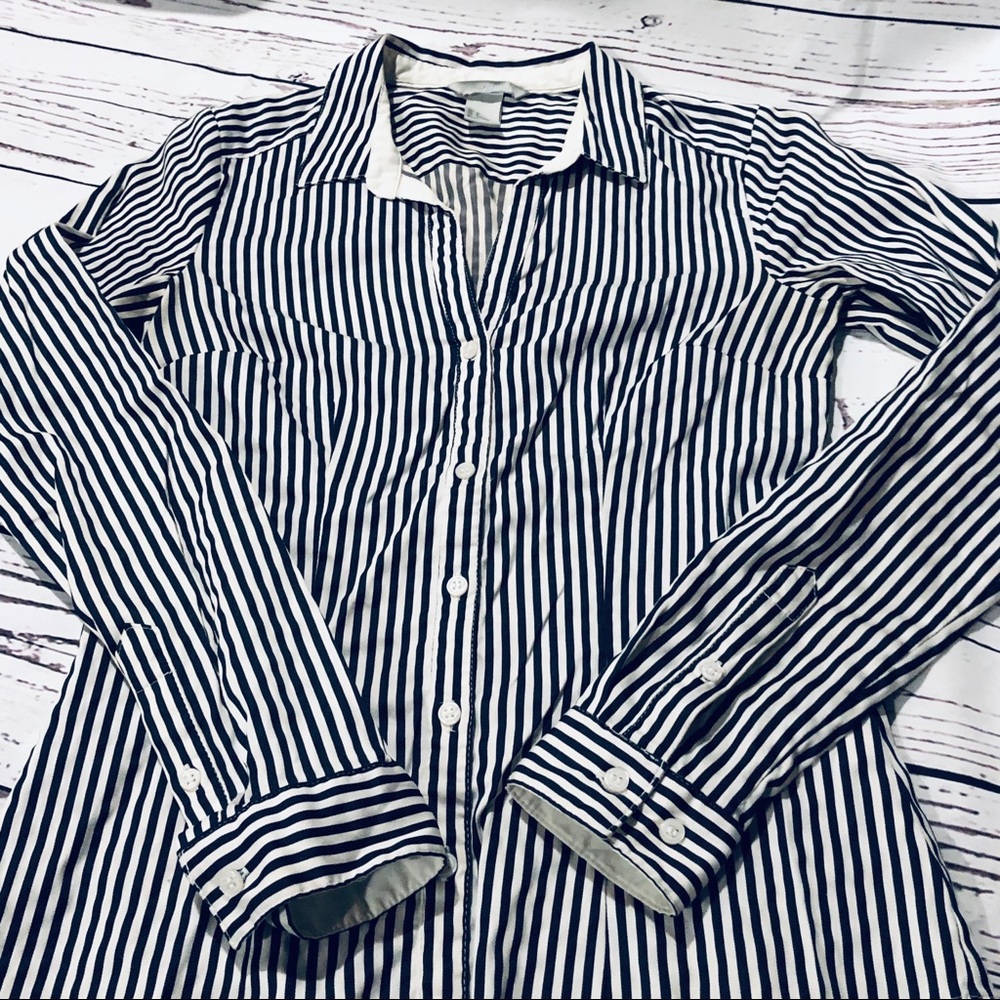 H & M Black ,White Shirt